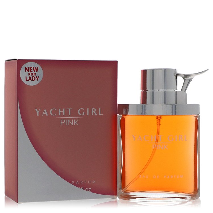 image showing the bottle and packaging for Yacht Girl Pink Perfume By Myrurgia Eau De Parfum Spray 100ml
