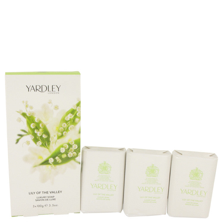 Lily Of The Valley Yardley 3 x 3.5 oz  by Yardley London - Soap for Women