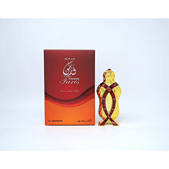 image showing the bottle and packaging for Al Haramain Faris Perfume By Al Haramain Concentrated Perfume Oil 12ml