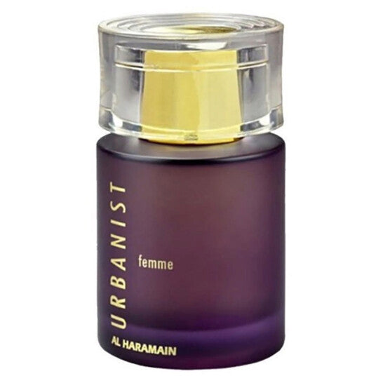 image showing the bottle and packaging for Al Haramain Urbanist Perfume By Al Haramain Eau De Parfum Spray 100ml