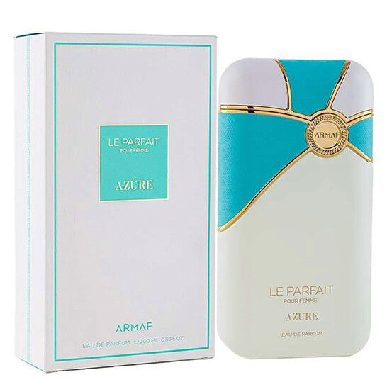 image showing the bottle and packaging for Armaf Le Parfait Azure Perfume By Armaf Eau De Parfum Spray 200ml