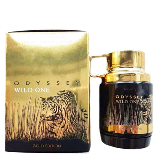image showing the bottle and packaging for Armaf Odyssey Wild One Cologne By Armaf Eau De Parfum Spray 100ml