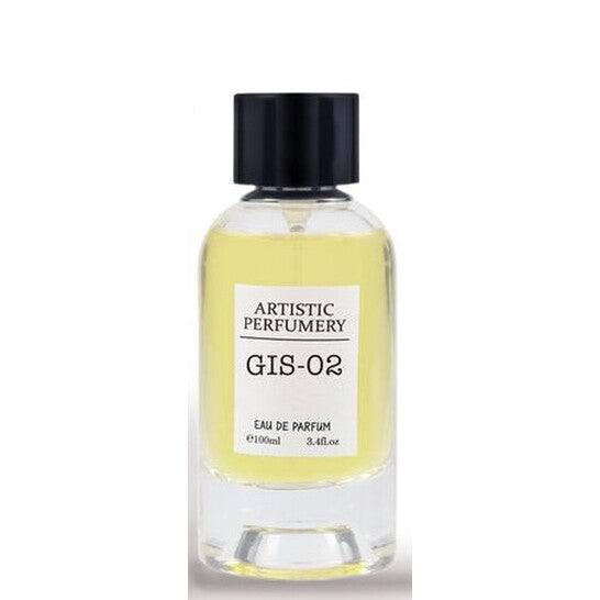 image showing the bottle and packaging for Armaf Artistic Perfumery Gis 02 Perfume By Armaf Eau De Parfum Spray 100ml