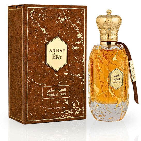 image showing the bottle and packaging for Armaf Eter Magical Oud Cologne By Armaf Eau De Parfum Spray 100ml