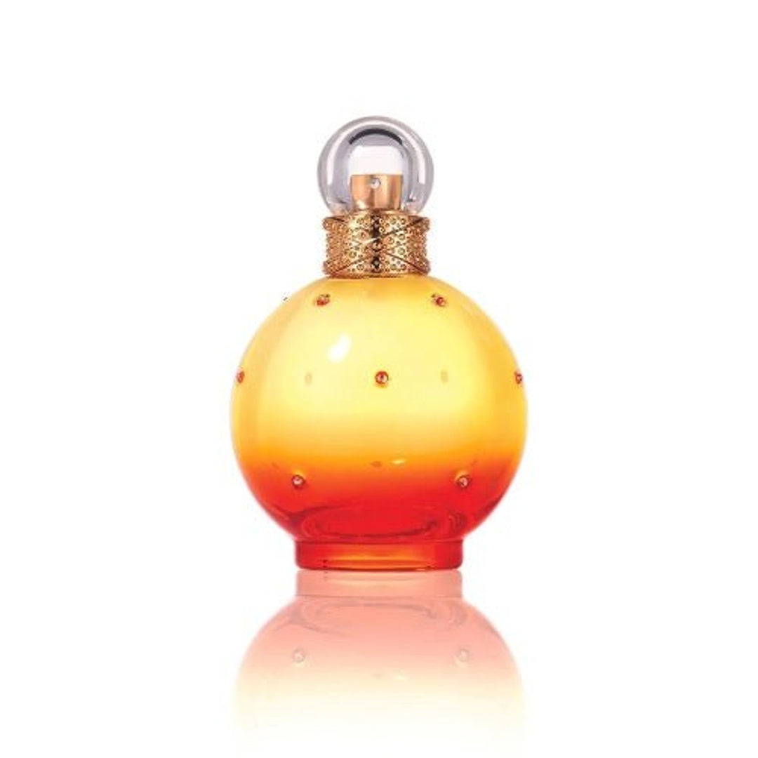 image showing the bottle and packaging for Britney Spears Blissful Fantasy Eau De Parfum Spray 30ml