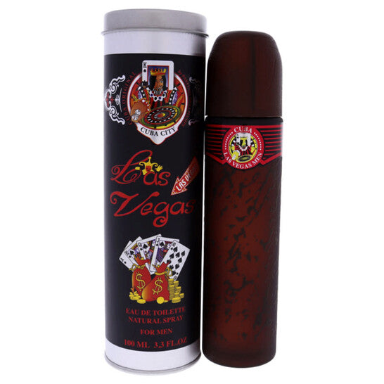 image showing the bottle and packaging for Cuba City Las Vegas Cologne By Cuba Eau De Toilette Spray 100ml