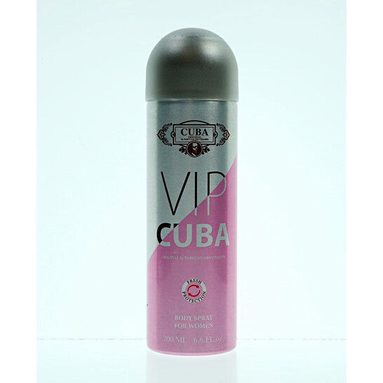 image showing the bottle and packaging for Cuba Vip Perfume By Cuba Body Spray 195ml