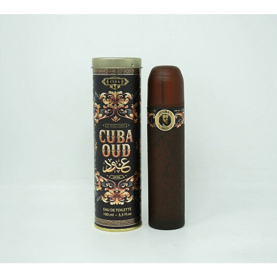 image showing the bottle and packaging for Cuba Oud Cologne By Cuba Eau De Toilette Spray 100ml