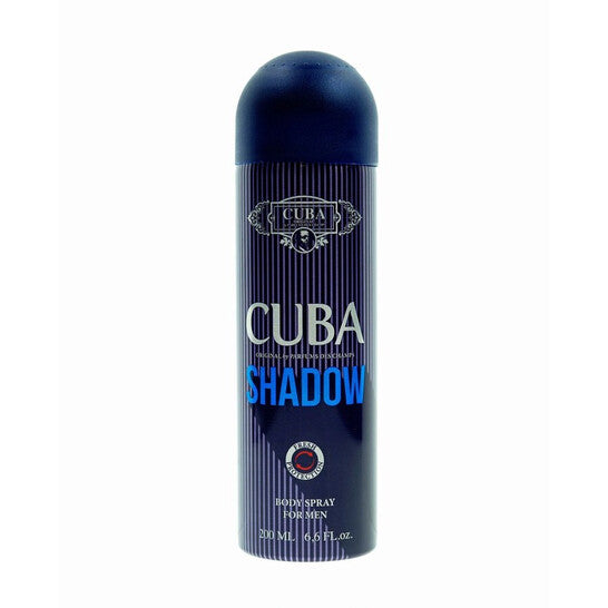 image showing the bottle and packaging for Cuba Shadow Cologne By Cuba Body Spray 195ml