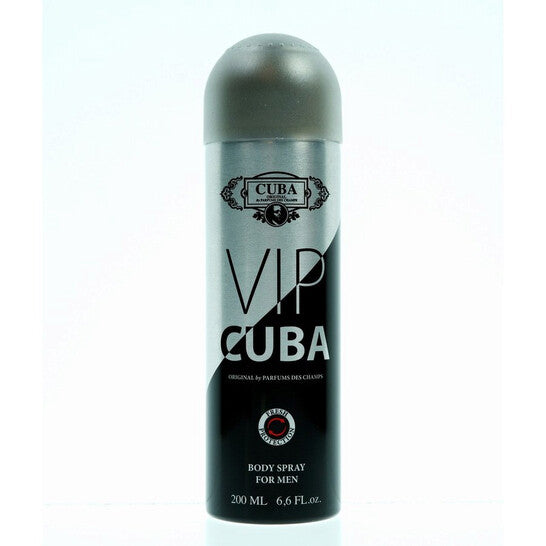 image showing the bottle and packaging for Cuba Vip Cologne By Cuba Body Spray 195ml