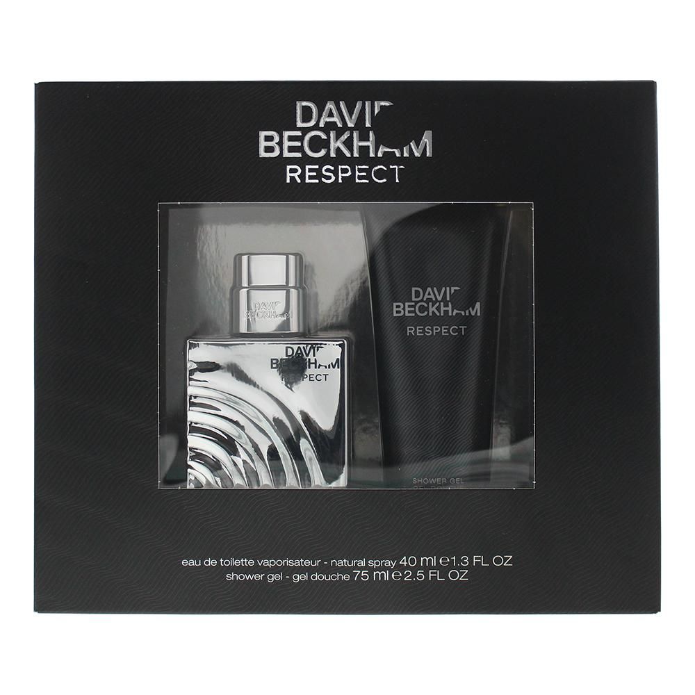 David Beckham Respect 2pc Set 40ml Edt Spray + 75ml Shower Gel - Just Perfume
