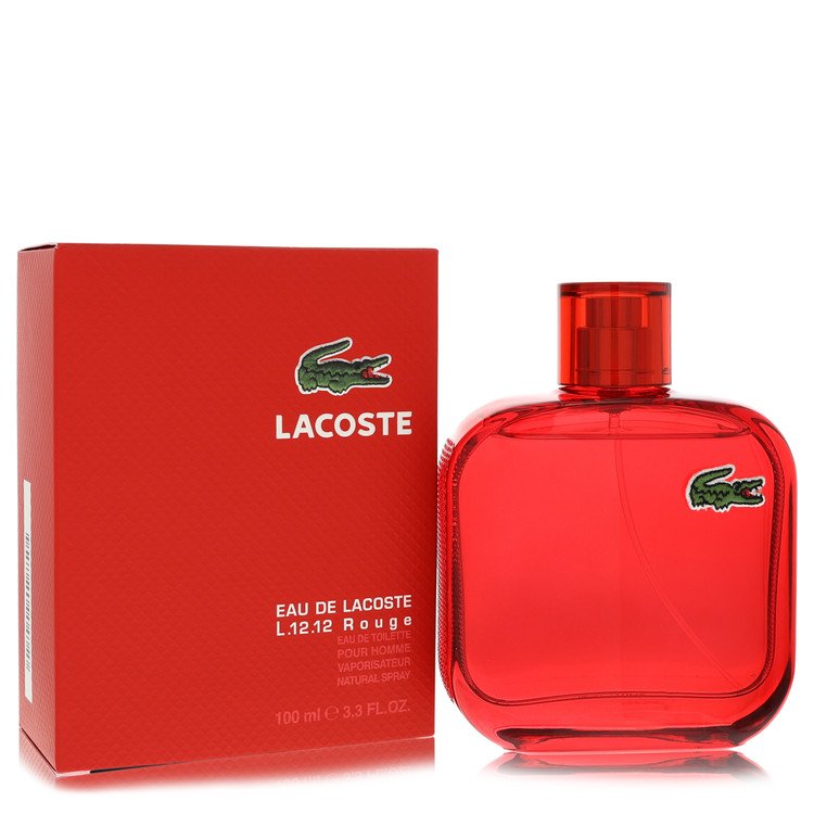 Image showing what you will get when you purchase Lacoste Eau De Lacoste L.12.12 Rouge Cologne By Lacoste Eau De Toilette Spray