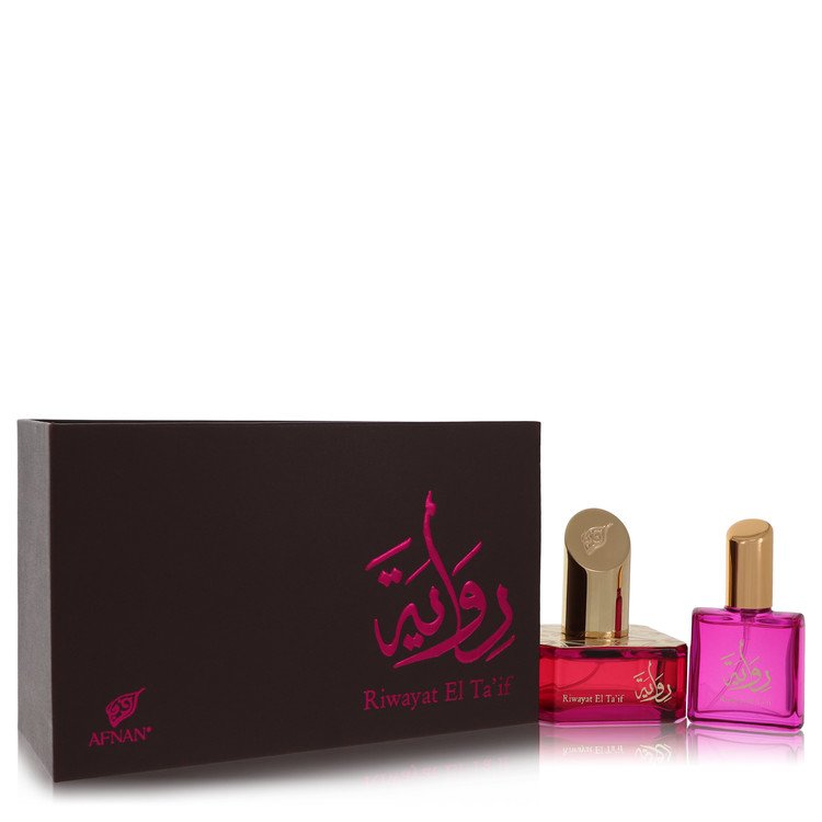 Image showing what you will get when you purchase Riwayat El Ta'If Perfume By Afnan Eau De Parfum Spray + Free .67 Oz Travel Edp Spray