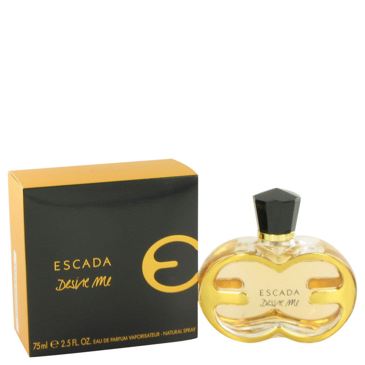 image showing the bottle and packaging for Escada Desire Me Perfume by Escada Eau De Parfum Spray 75ml
