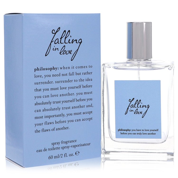 image showing the bottle and packaging for Falling In Love Perfume By Philosophy Eau De Toilette Spray 60ml