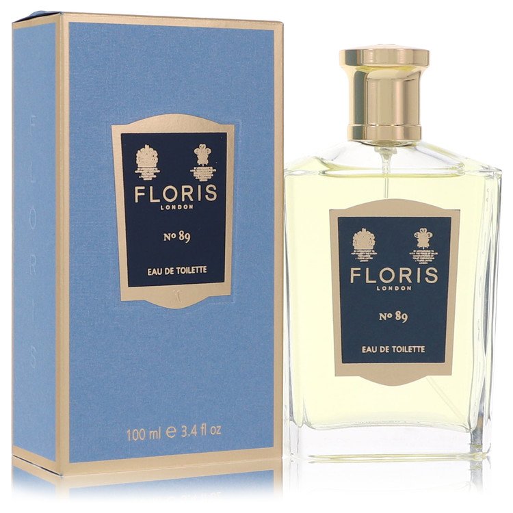 image showing the bottle and packaging for Floris No 89 Cologne By Floris Eau De Toilette Spray 100ml