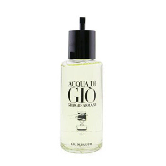 image showing the bottle and packaging for Acqua Di Gio Perfume By Giorgio Armani Eau De Parfum Refill 150ml