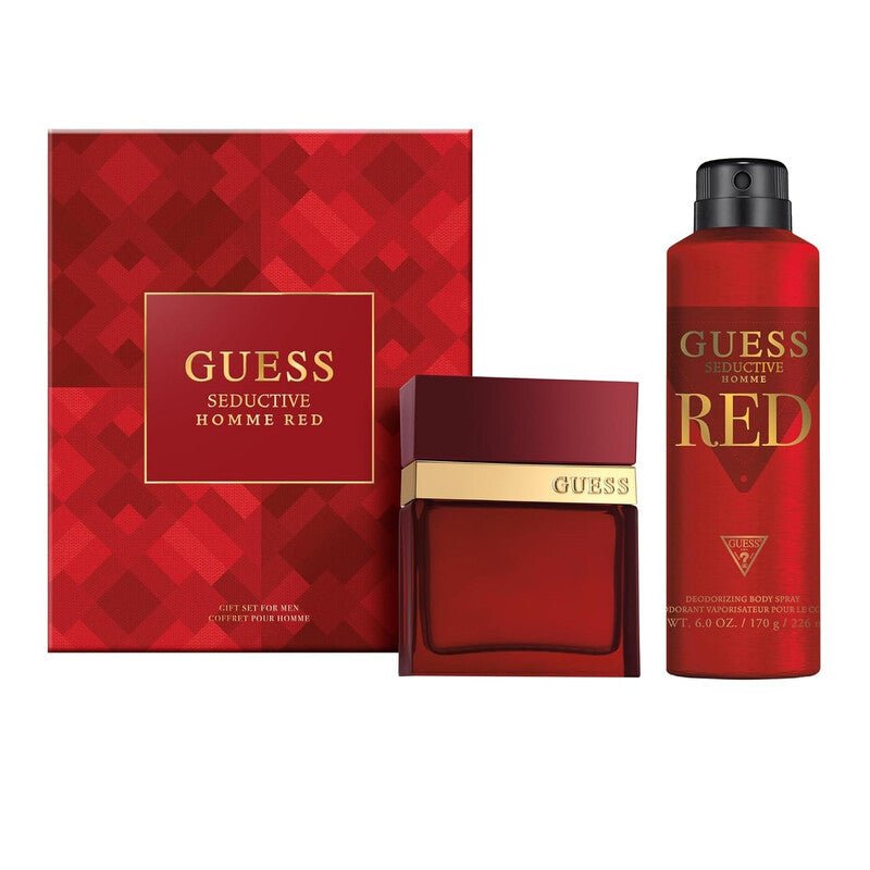 Guess Seductive Homme Red Set (EDT 50ml + Body Spray 170g ) - Just Perfume