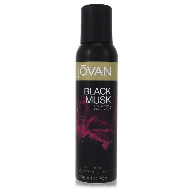 Image showing what you will get when you purchase Jovan Black Musk Perfume By Jovan Deodorant Spray