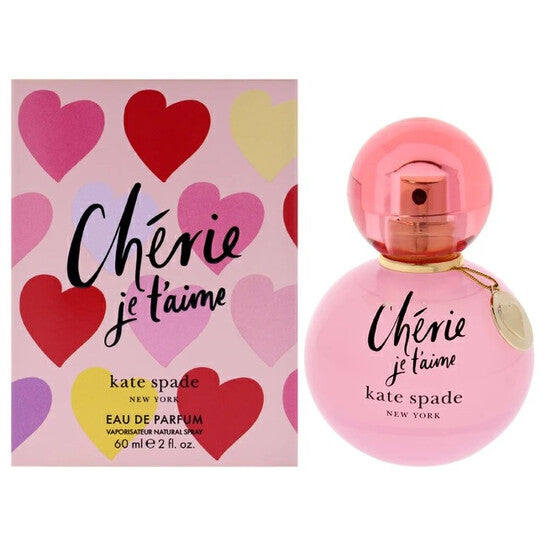 image showing the bottle and packaging for Kate Spade Cherie Je T'aime Perfume By Kate Spade Eau De Parfum Spray 59ml