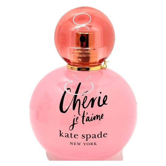 image showing the bottle and packaging for Kate Spade Cherie Je T'aime Perfume By Kate Spade Eau De Parfum Spray 100ml