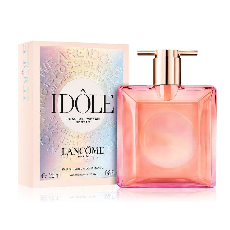 image showing the bottle and packaging for Idole Nectar Perfume By Lancome Eau De Toilette Spray 24ml