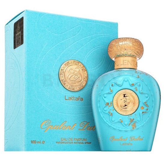image showing the bottle and packaging for Lattafa Opulent Dubai Perfume By Lattafa Eau De Parfum Spray (Unisex) 100ml