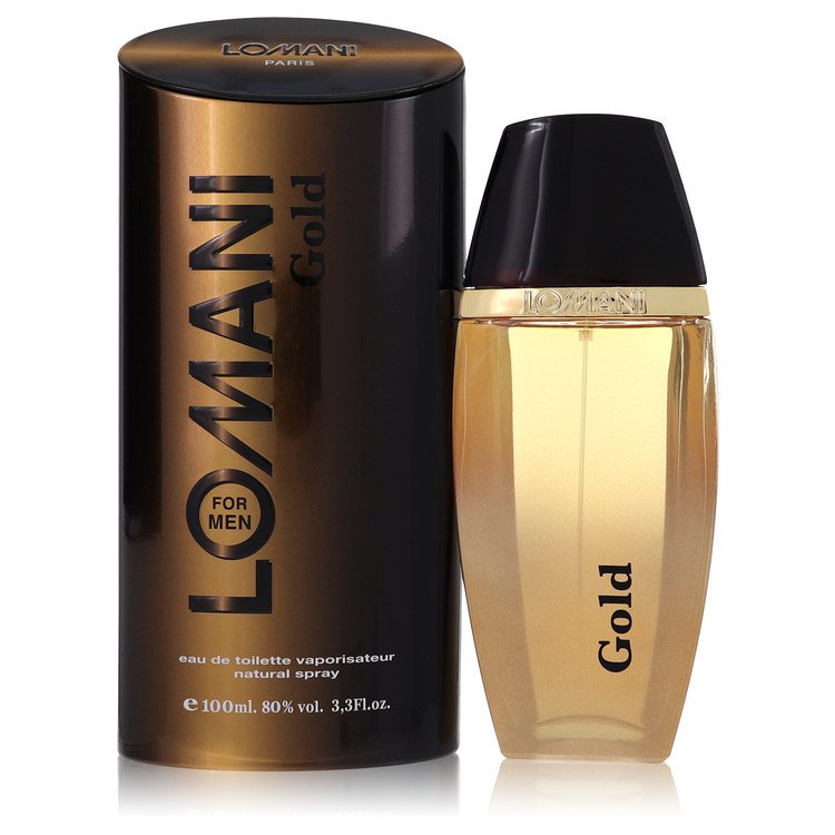 Image showing what you will get when you purchase Lomani Gold Cologne By Lomani Eau De Toilette Spray