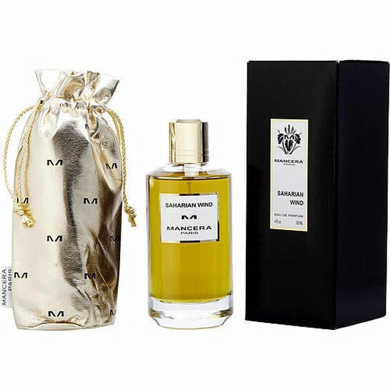 image showing the bottle and packaging for Mancera Saharian Wind Cologne By Mancera Eau De Parfum Spray 118ml