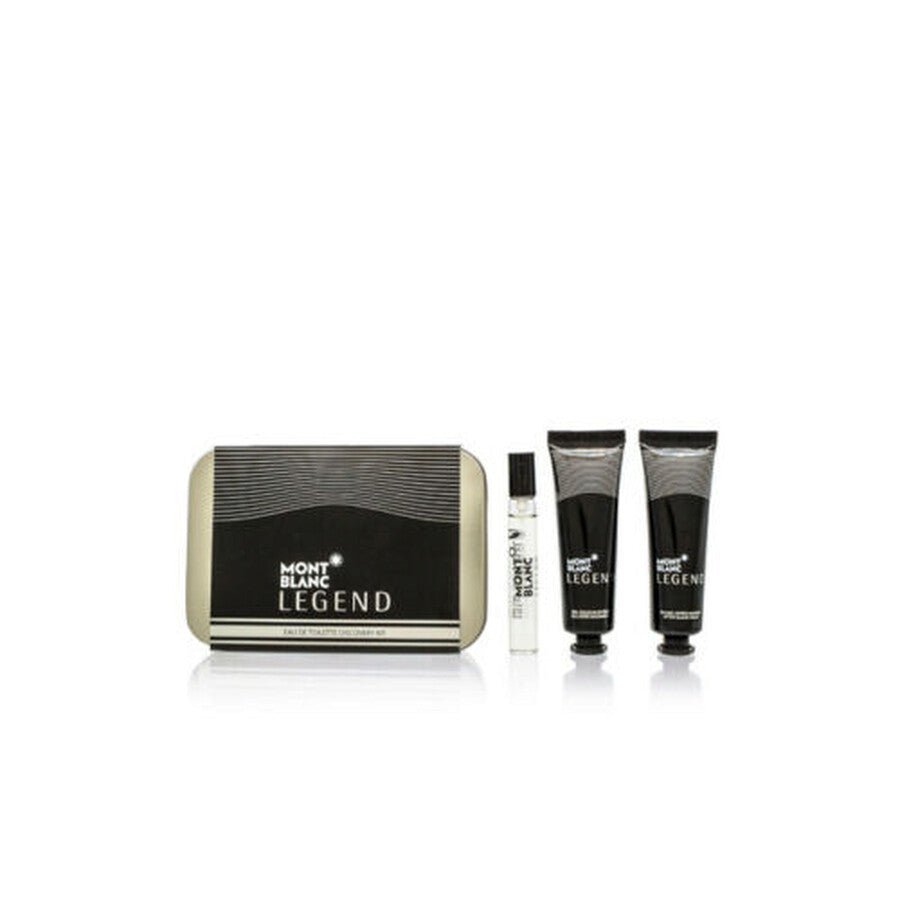 Montblanc Legend Discovery Set EDT 7.5ml + Aftershave Balm 30ml + Shower Gel 30ml All In A Tin Box - Just Perfume