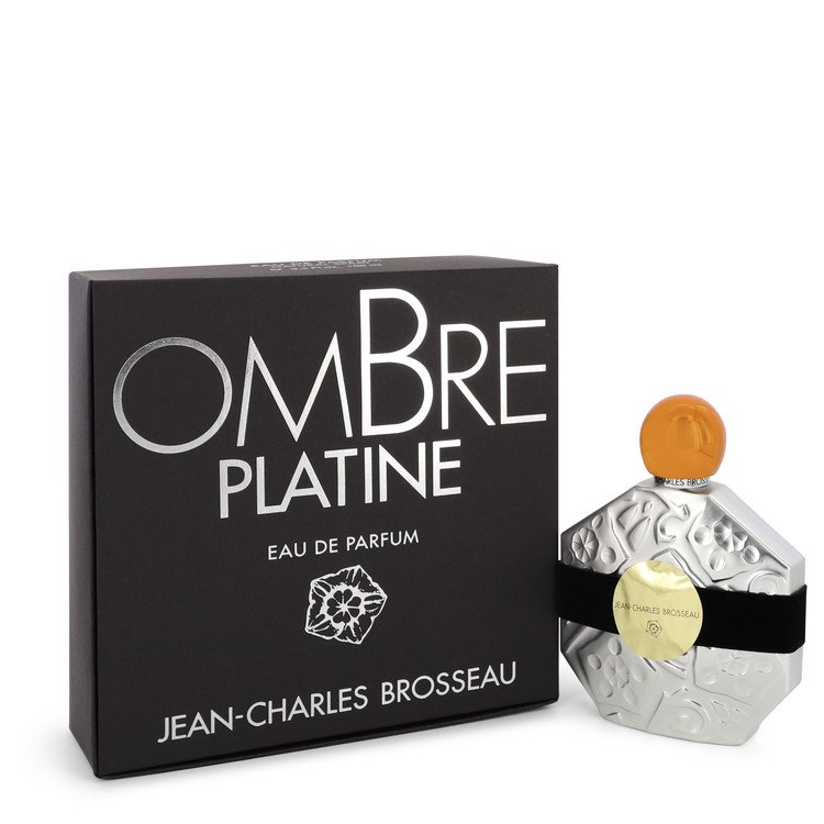 image showing the bottle and packaging for Ombre Platine Perfume by Brosseau Eau De Parfum Spray 100ml