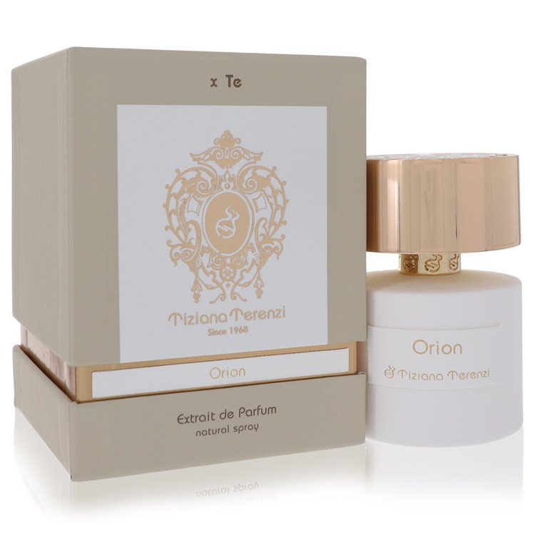 image showing the bottle and packaging for Orion Perfume By Tiziana Terenzi Extrait De Parfum Spray (Unisex) 100ml