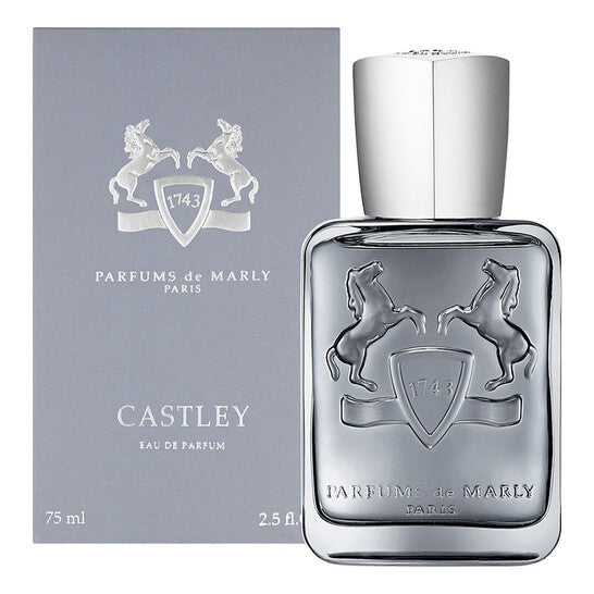 image showing the bottle and packaging for Castley Cologne By Parfums De Marly Eau De Parfum Spray 75ml