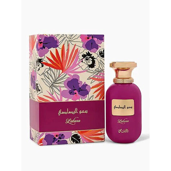 image showing the bottle and packaging for Rasasi Latona Perfume By Rasasi Eau De Parfum Spray 100ml