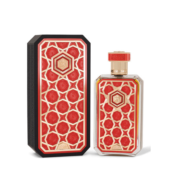 image showing the bottle and packaging for Rasasi Arabian Prive Shaden Cologne By Rasasi Eau De Parfum Spray 70ml
