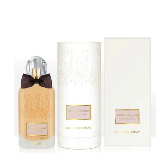 image showing the bottle and packaging for Rasasi Tawahuj Perfume By Rasasi Eau De Parfum Spray 100ml