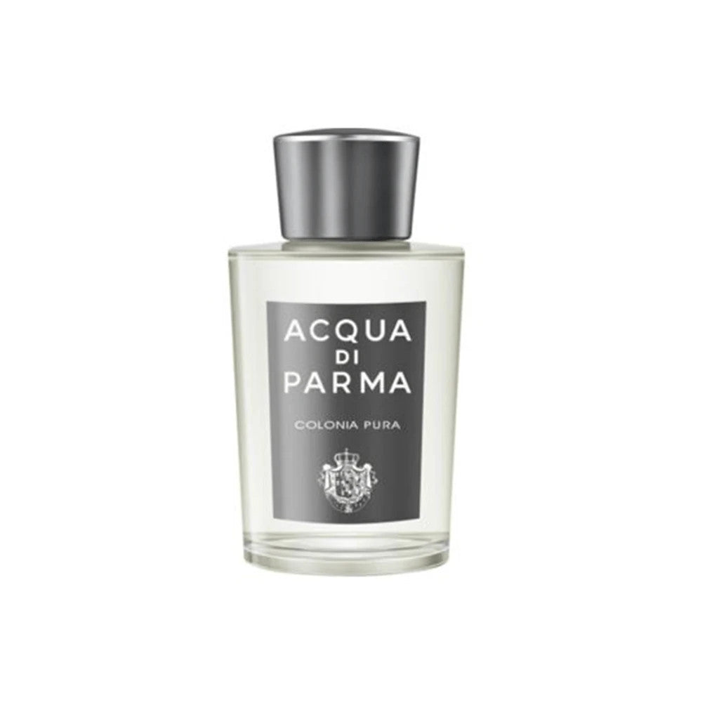 image showing the bottle and packaging for Acqua Di Parma Colonia Pura Cologne By Acqua Di Parma Eau De Parfum Spray 50ml