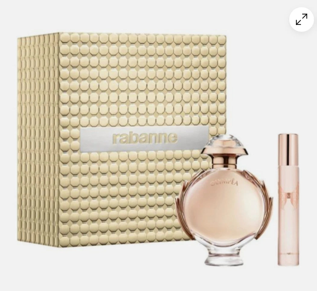 Paco Rabanne Olympea 2 pc Set   75ml EDP Spray + 20ml Travel Spra set  - Just Perfume