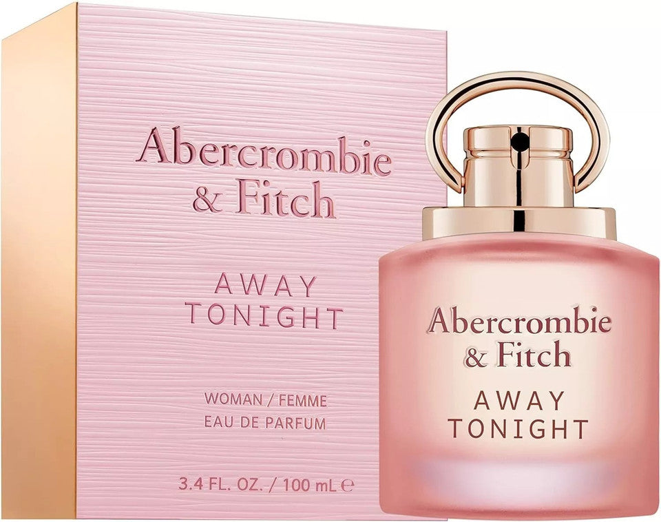 image showing the bottle and packaging for Abercrombie & Fitch Away Tonight Perfume By Abercrombie & Fitch Eau De Parfum Spray 100ml