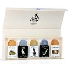 Lattafa Pride Mini Set La Collection - 1910 Bike/Shaheen Silver/ La African Drummer / Ishq Al Shuyukh Silver /Vintage Radio   - Just Perfume
