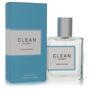 image showing the bottle and packaging for Clean Cool Cotton Cologne By Clean Eau De Parfum Spray 30ml