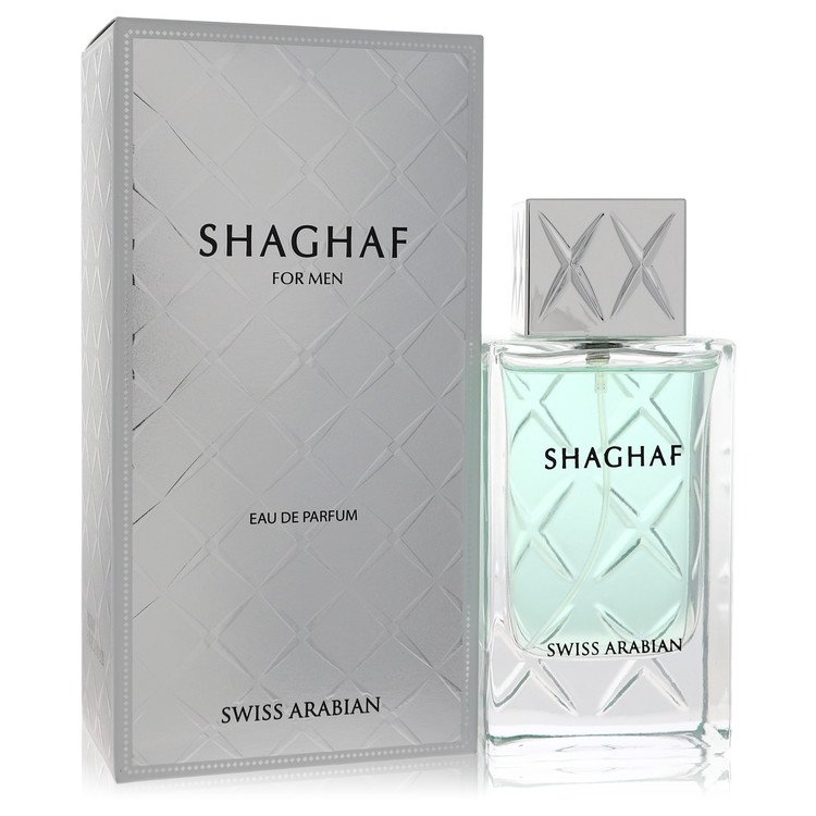 image showing the bottle and packaging for Swiss Arabian Shaghaf Cologne By Swiss Arabian Eau De Parfum Spray 75ml
