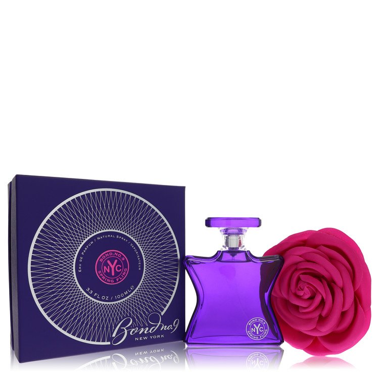 image showing the bottle and packaging for Spring Fling Perfume by Bond No. 9 Eau De Parfum Spray  100ml