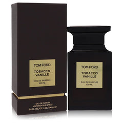 image showing the bottle and packaging for Tom Ford Tobacco Vanille Cologne By Tom Ford Eau De Parfum Spray (Unisex) 100ml