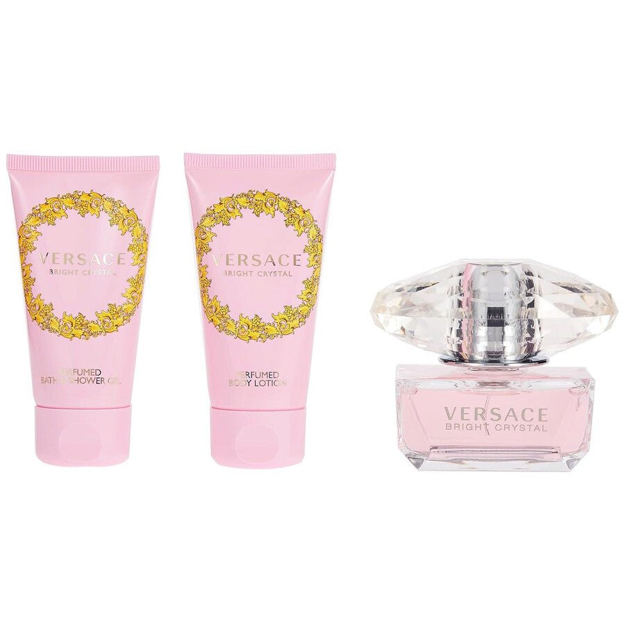 Versace Bright Crystal 3pc Set EDT 50ml + Body Lotion 50ml + Shower Gel 50ml - Just Perfume