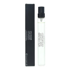 Viktor & Rolf Spicebomb Dark Leather perfume spray bottle and packaging on a white background