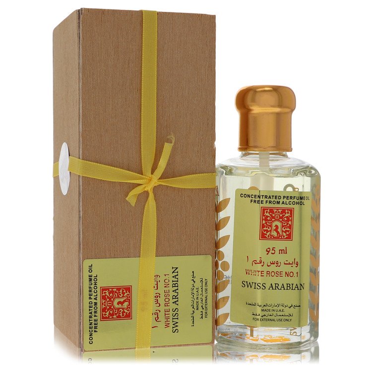 White Rose No 1 Perfume By Swiss Arabian Concentrated Perfume Oil Free From Alcohol (Unisex) - Just Perfume